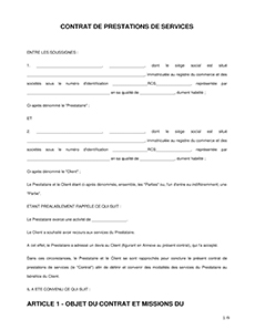 Lettre De Résiliation Contrat Prestation Service Pdf