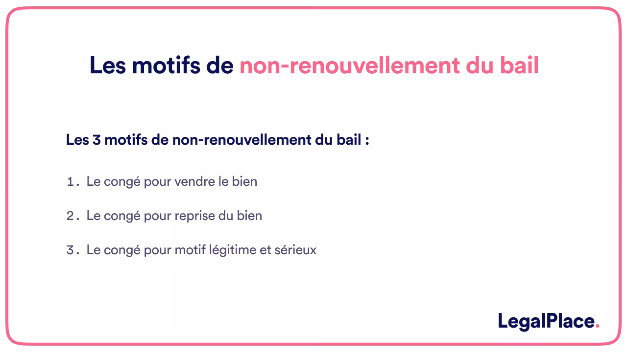Le non-renouvellement de bail