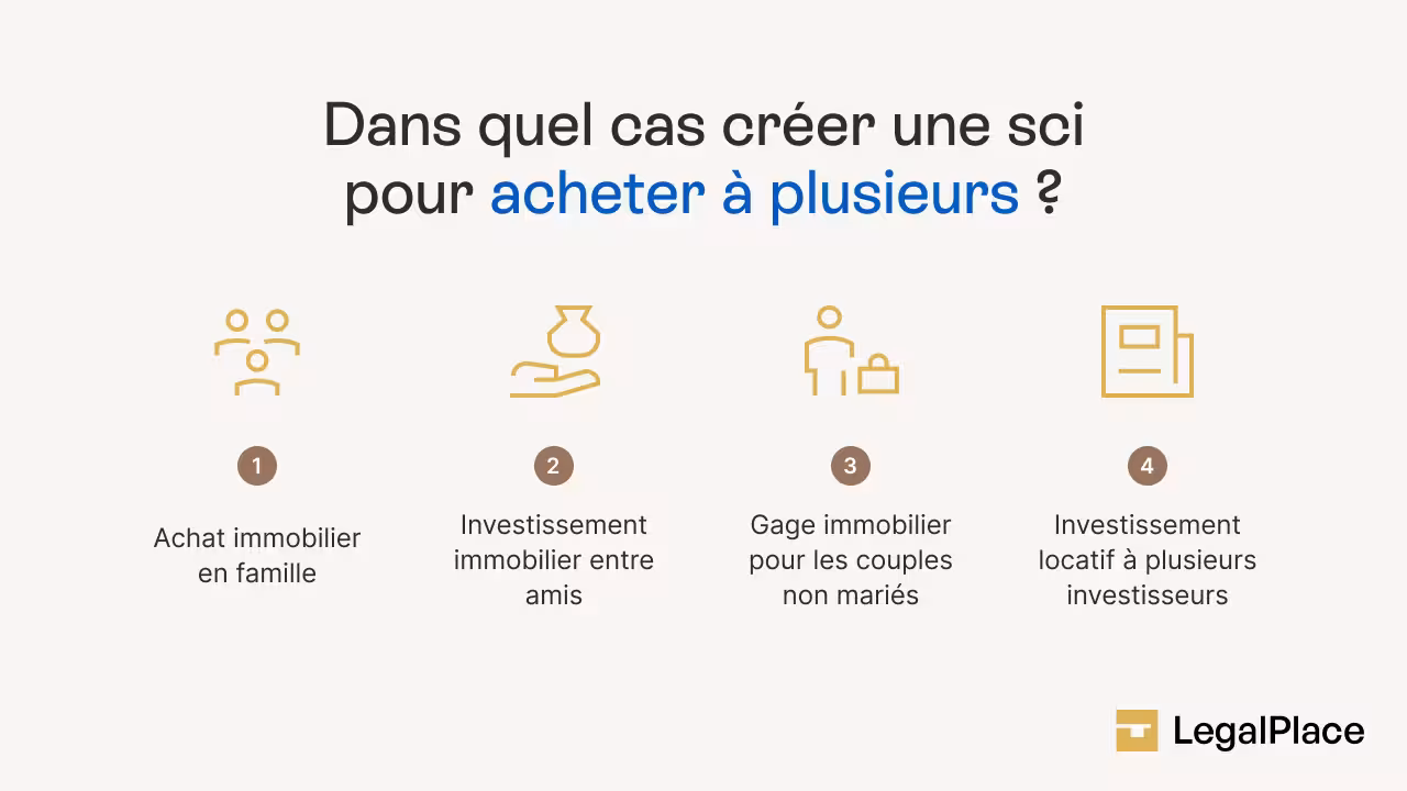 Dans quels cas créer une sci pour acheter à plusieurs