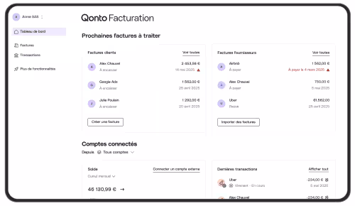 Qonto facturation