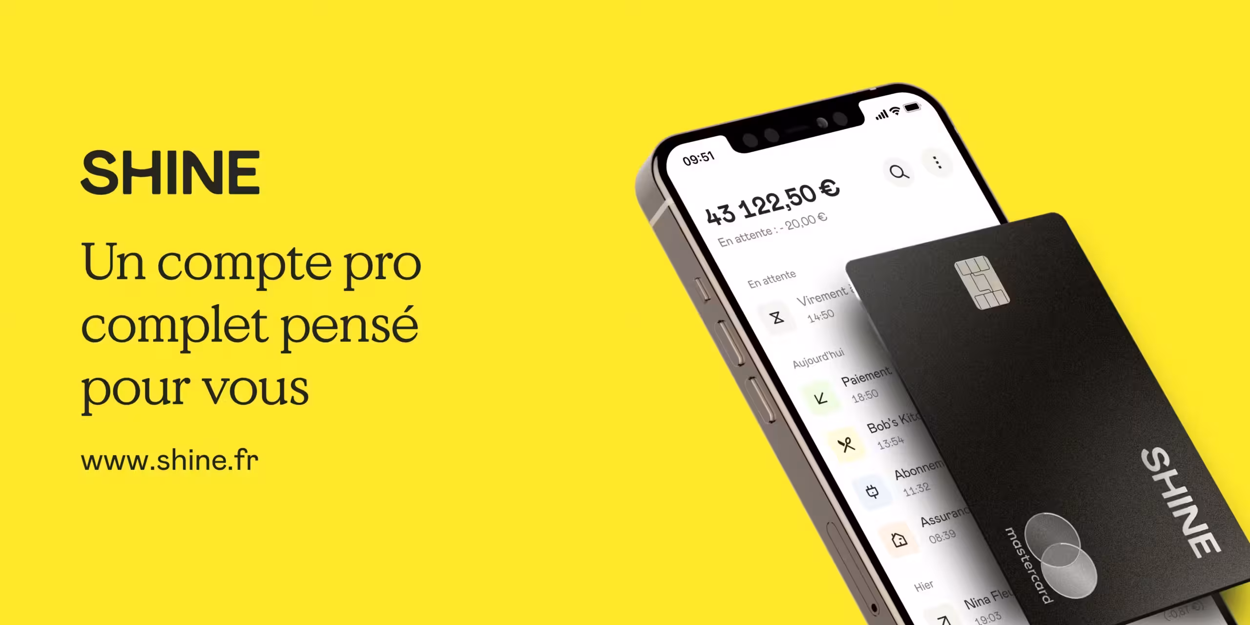 Shine compte pro