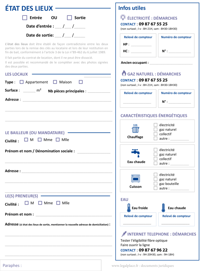 Etat Des Lieux D Un Meuble Modele Pdf Gratuit 2021