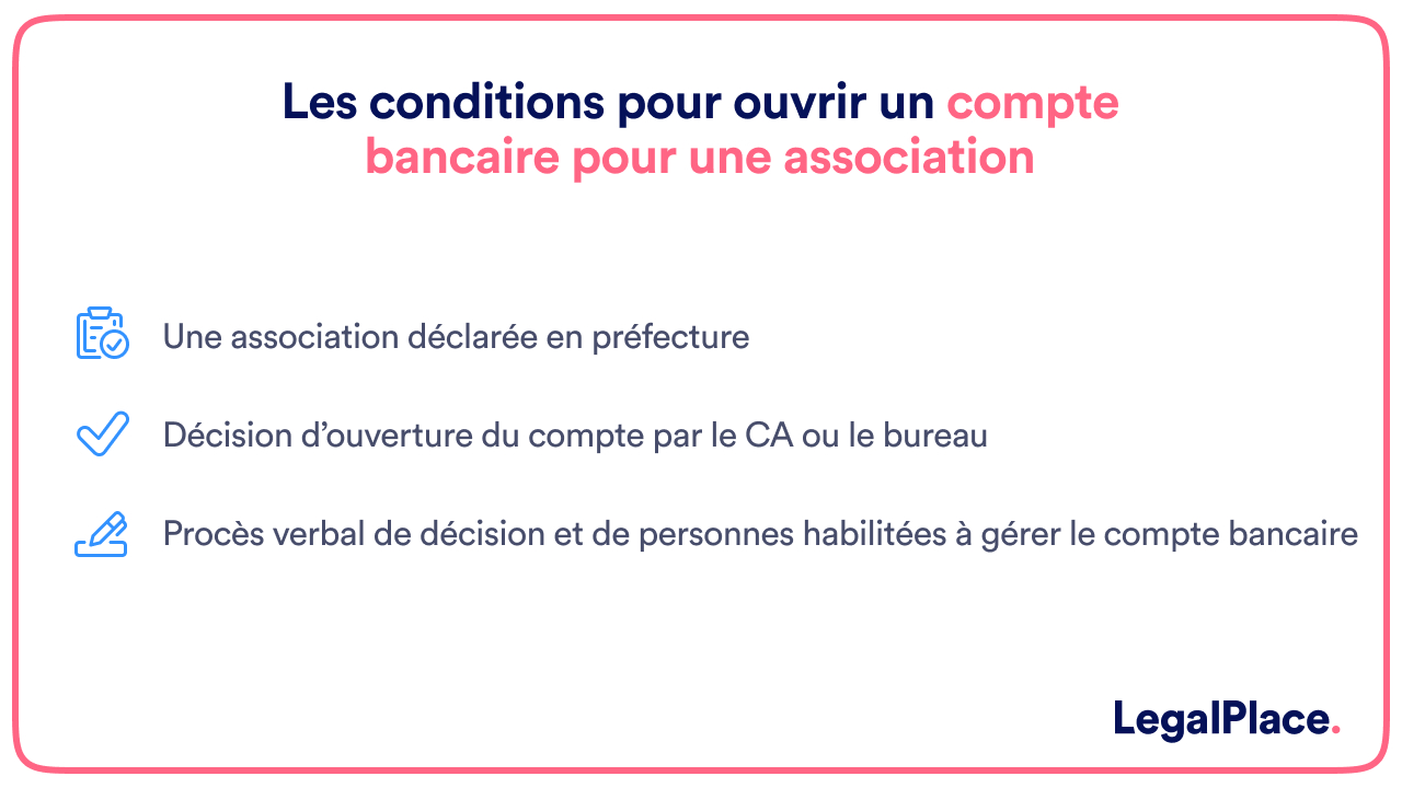 Les conditions pour ouvrir un compte bancaire pour une association