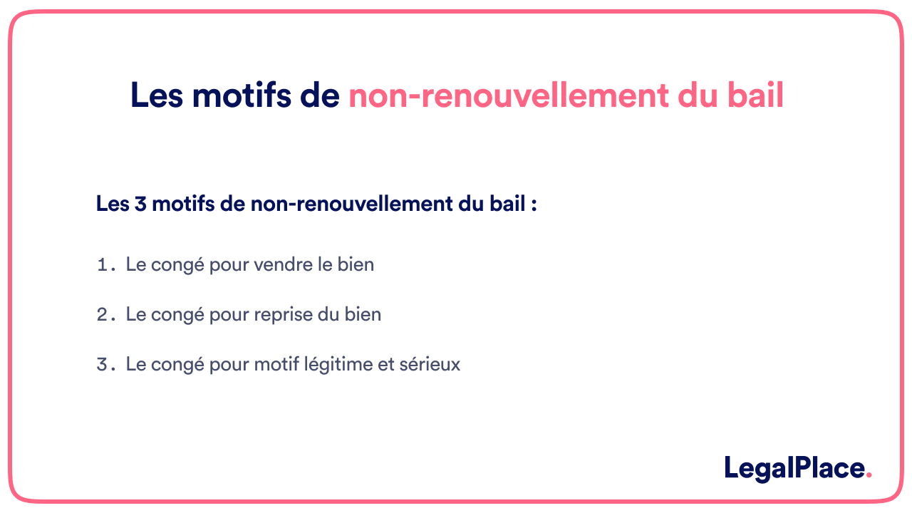 Le non-renouvellement de bail