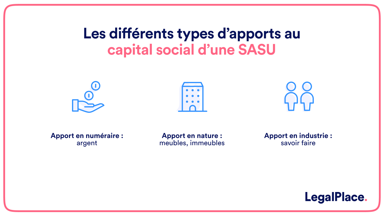 Les différents types d'apports au capital social d'une SASU