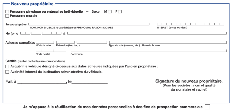 Certificat De Cession D Un Véhicule D Occasion Pdf