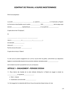 Modeles Contrat De Travail Cdd Et Cdi A Telecharger Word Pdf