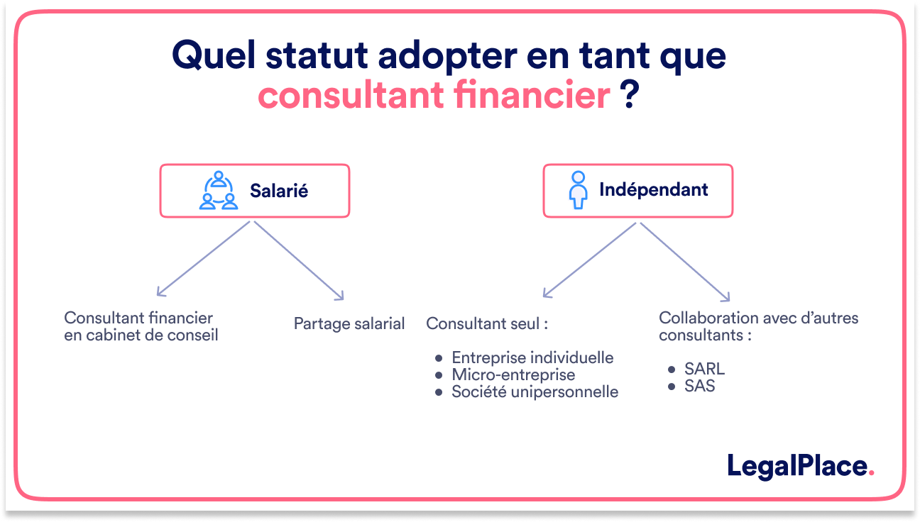 Quel statut adopter en tant que consultant financier ?