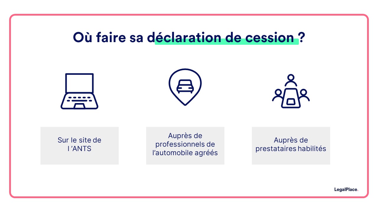 Où faire sa déclaration de cession ?