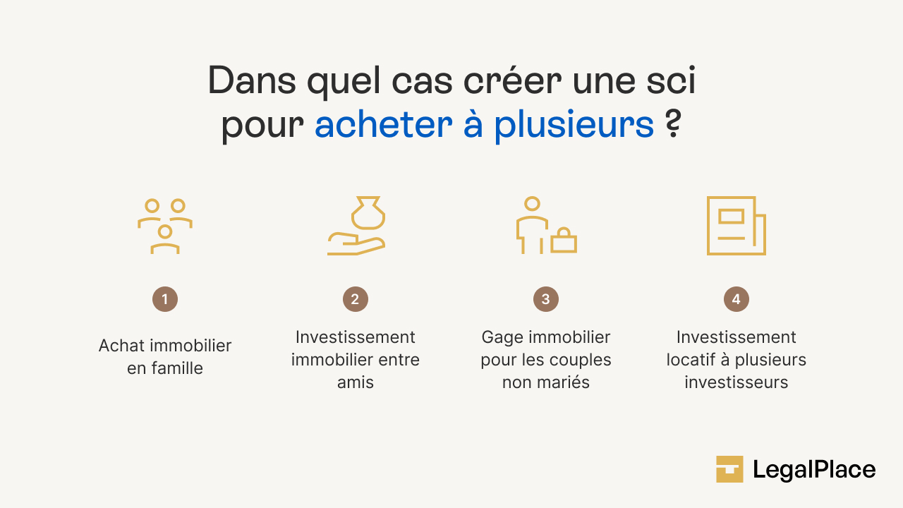 Dans quels cas créer une sci pour acheter à plusieurs