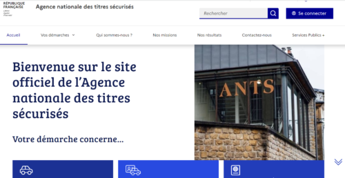Connexion ANTS
