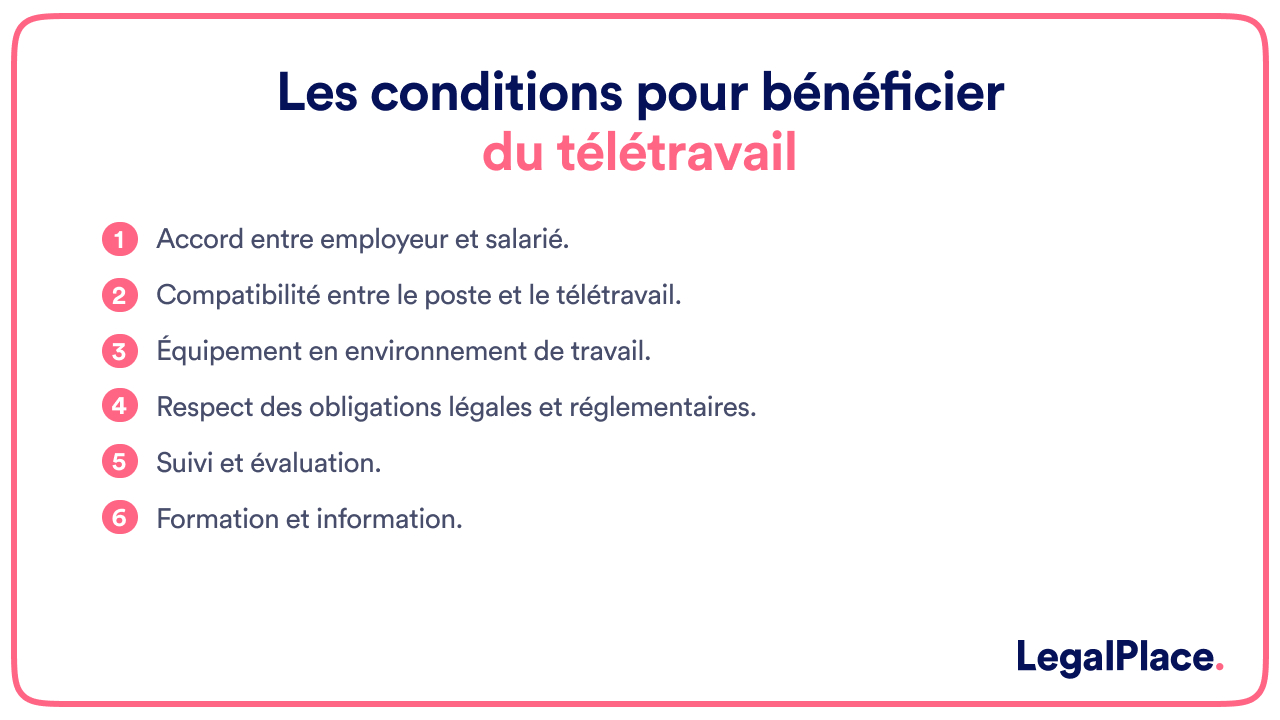 Les conditions pour bénéficier du télétravail