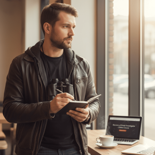 Homme detective privé indépendant