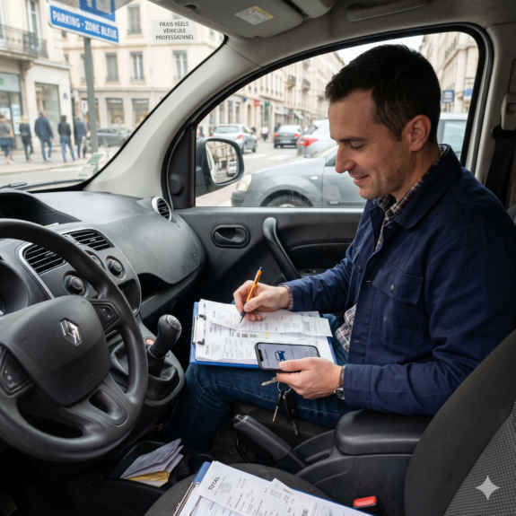 Frais réels d’un véhicule professionnel : calcul et déduction (2026)