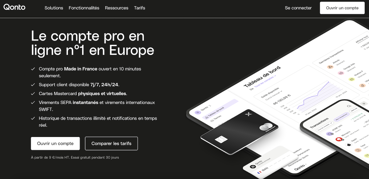 Compte pro Qonto